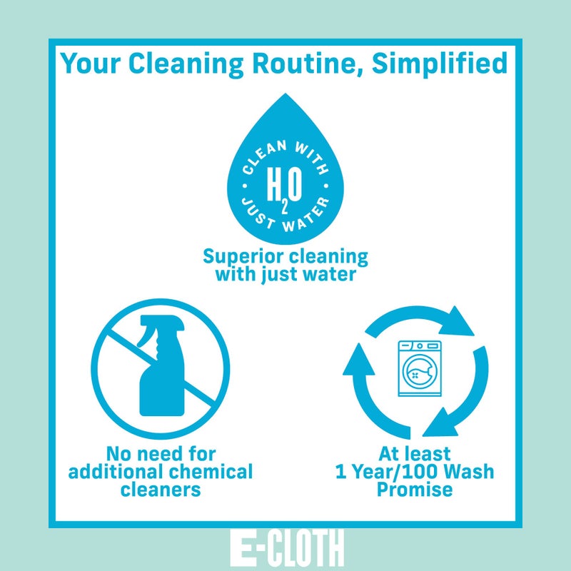 E-Cloth Deep Clean Mop with Extra Mop Replacement Head, Microfiber Mop, Perfect Floor Cleaner for Hardwood, Laminate, Tile and Stone Flooring, Washable and Reusable, 100 Wash Promise,Blue / Silver - Image 5